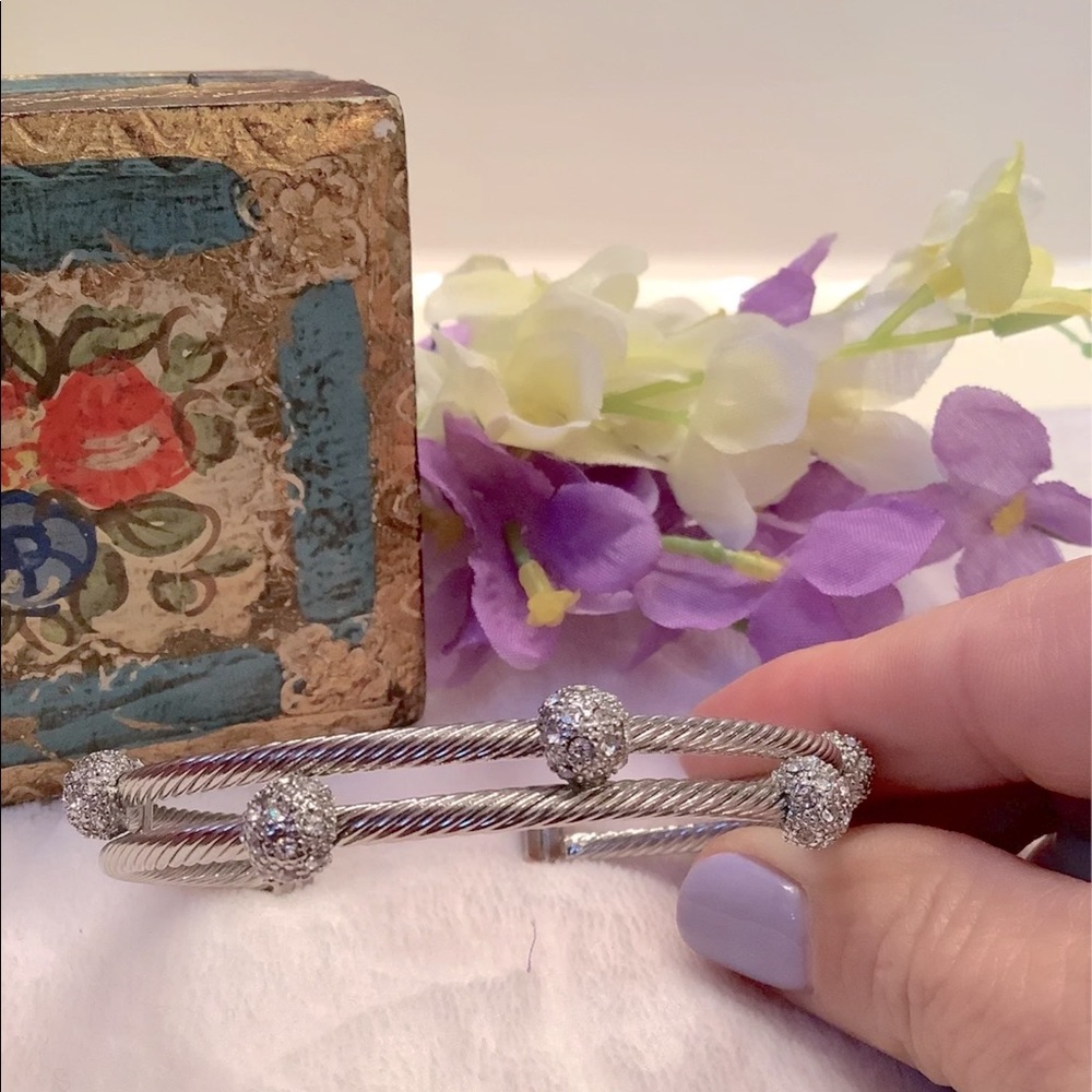 Crystal Double Rope Cuff - Picture 3 of 10